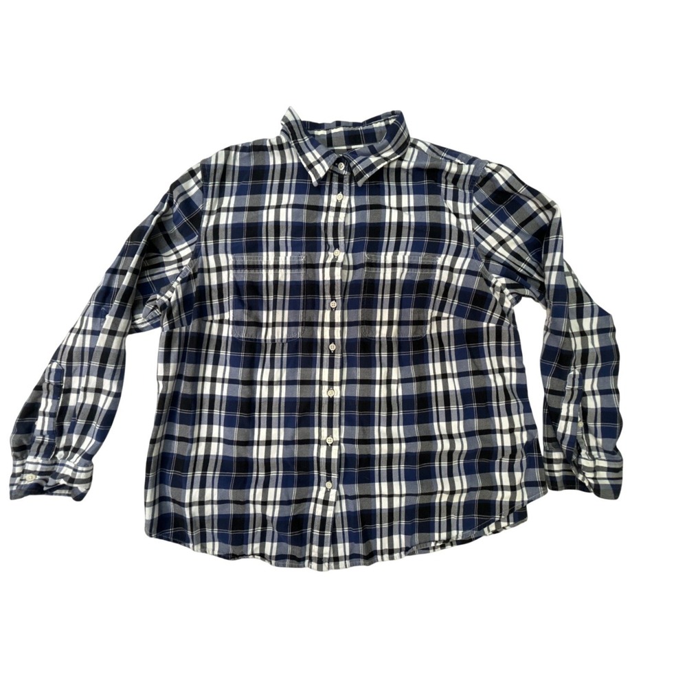 Lauren Ralph Lauren plaid shirt Men's size 2XL blue‎ button-down long-sleeve